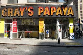Gray’s Papaya                          612 8th Avenue                     New York, NY  10018 (Closed April 2021)