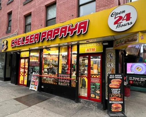 Chelsea Papaya                                          171 West 23rd Street #1                       New York, NY 10011