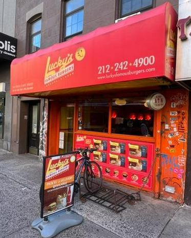 Lucky’s Famous Burgers 370 West 52nd Street 10019/264 West 23rd Street 10011 (Closed June 2023)New York, NY