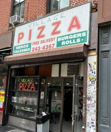 Village Pizza                                                    65 Eighth Avenue                                  New York City, NY 10014