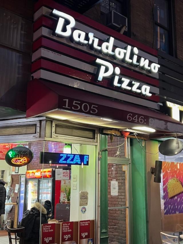 Bardolino Pizza                                     1505 Lexington Avenue                       New York, NY 10029